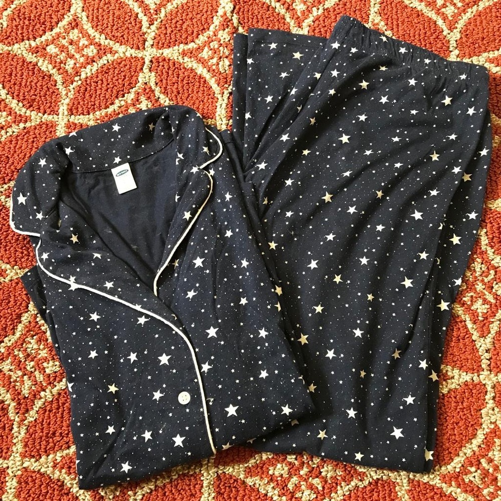 Old Navy Pajama Set - Navy with White Stars